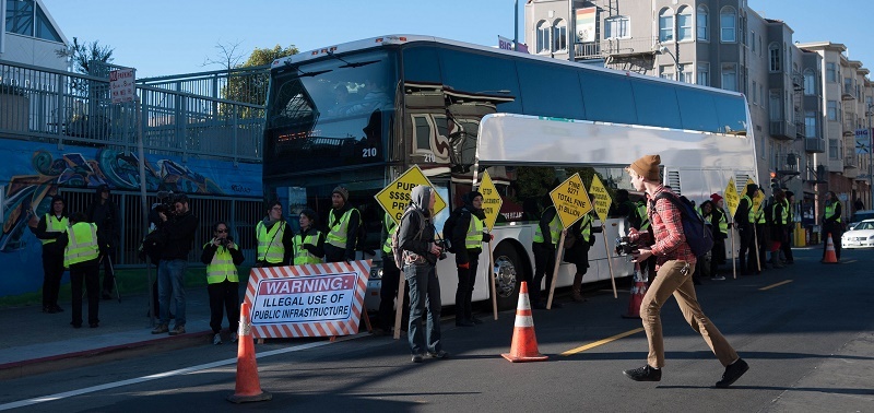 The Street Fight over San Francisco’s Tech Buses